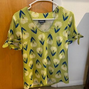 Modcloth Ideal Discovery Short Sleeve Blouse